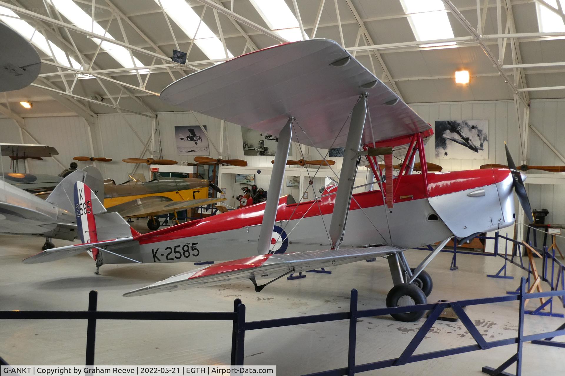G-ANKT, 1942 De Havilland DH-82A Tiger Moth II C/N 85087, On display at the Shuttleworth Collection, Old Warden.