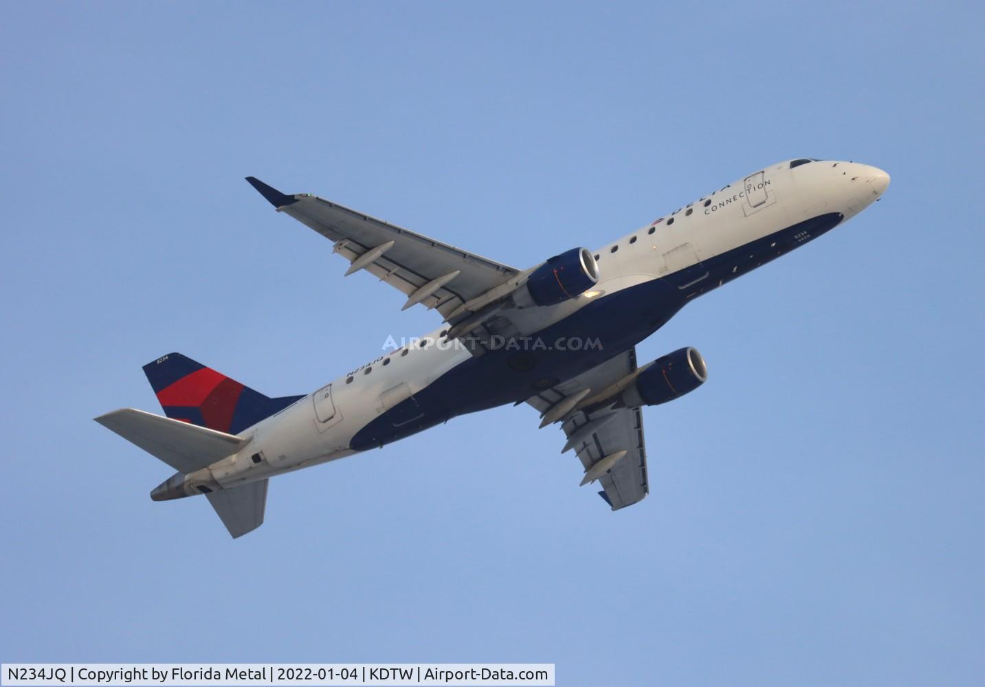 N234JQ, 2008 Embraer 175LR (ERJ-170-200LR) C/N 17000229, DTW 2022