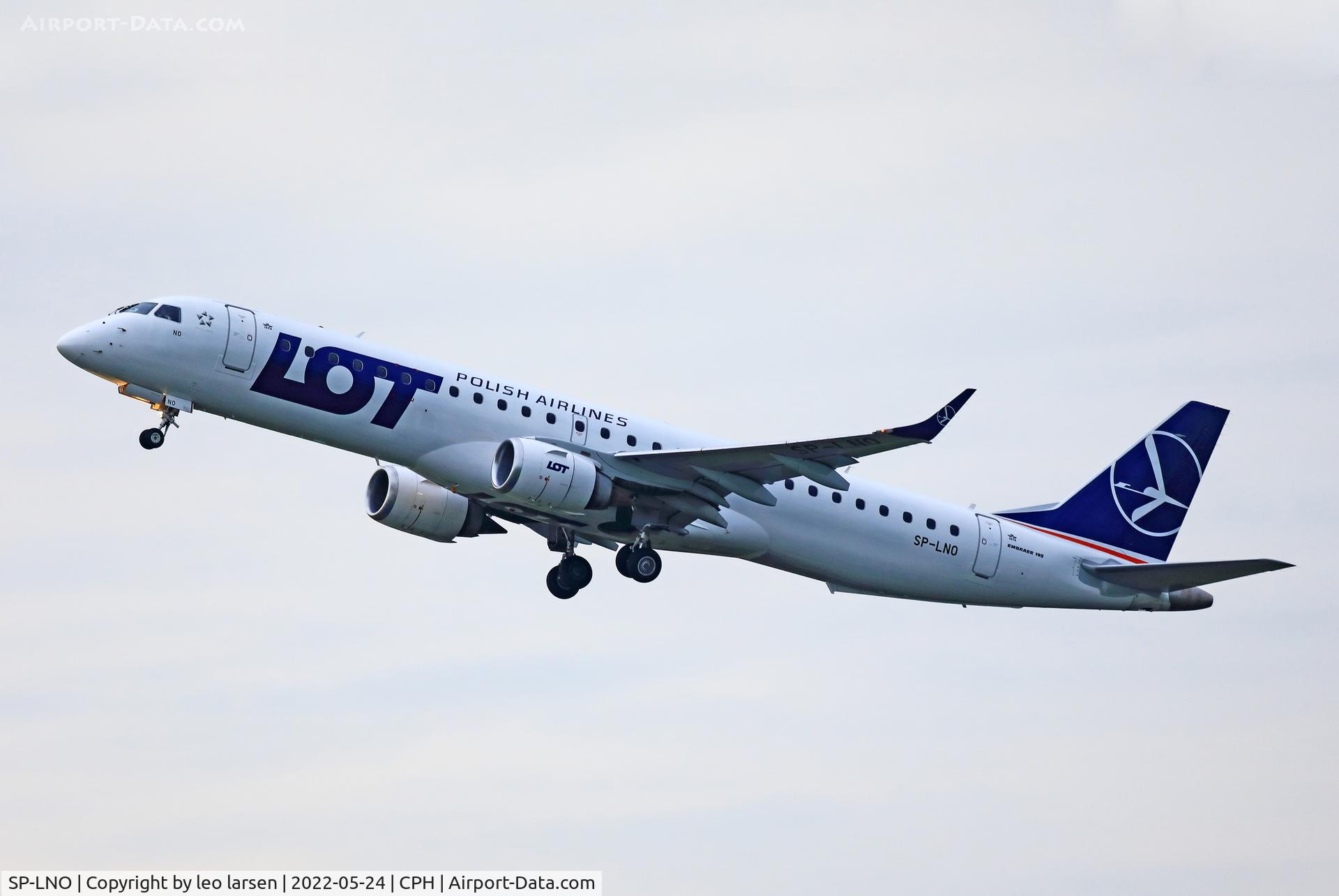 SP-LNO, 2007 Embraer 195LR (ERJ-190-200LR) C/N 19000084, Copenhagen 24.5.2022