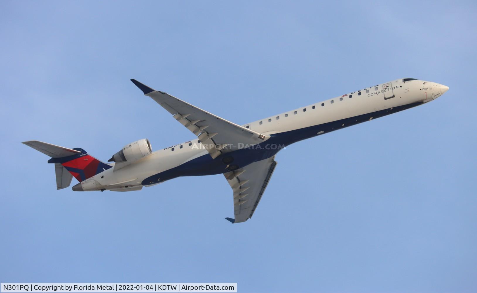 N301PQ, 2013 Bombardier CRJ-900 (CL-600-2D24) C/N 15301, DTW 2022