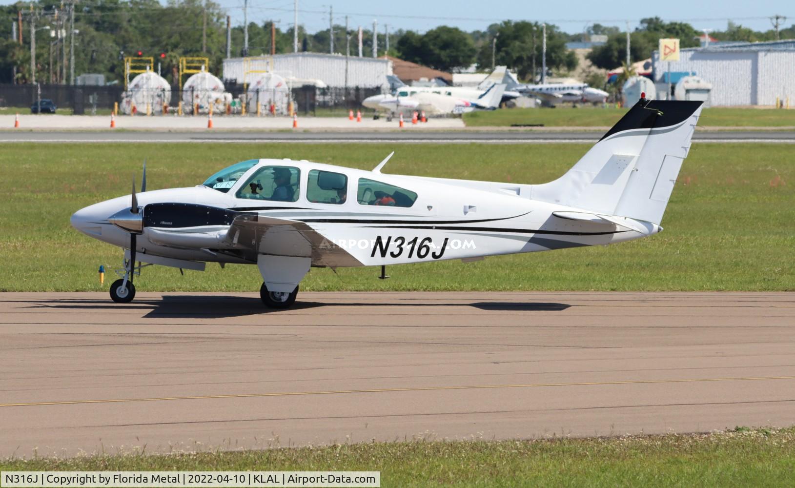 N316J, 1977 Beech B-55 C/N TC-2069, Sun N Fun 2022