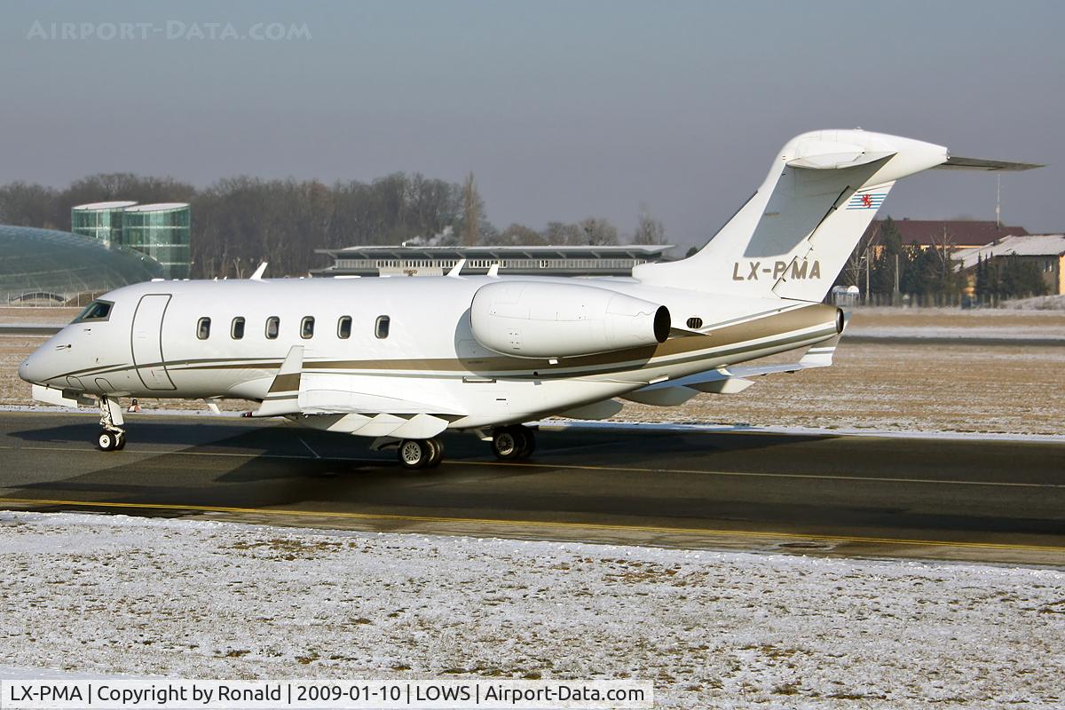 LX-PMA, 2006 Bombardier Challenger 300 (BD-100-1A10) C/N 20097, at lows