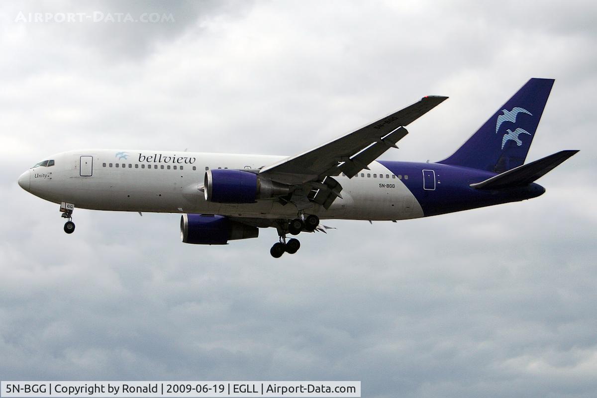 5N-BGG, 1987 Boeing 767-241/ER C/N 23805, at lhr