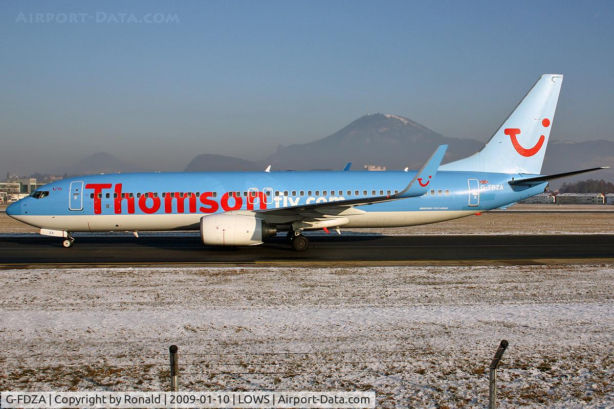 G-FDZA, 2007 Boeing 737-8K5 C/N 35134, at lows