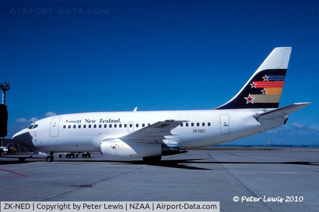 ZK-NED, 1969 Boeing 737-112 C/N 19770, Ansett Worldwide Aviation Inc.
lease: Bilmans Management Ltd., Christchurch (t/a Ansett NZ) - 1988