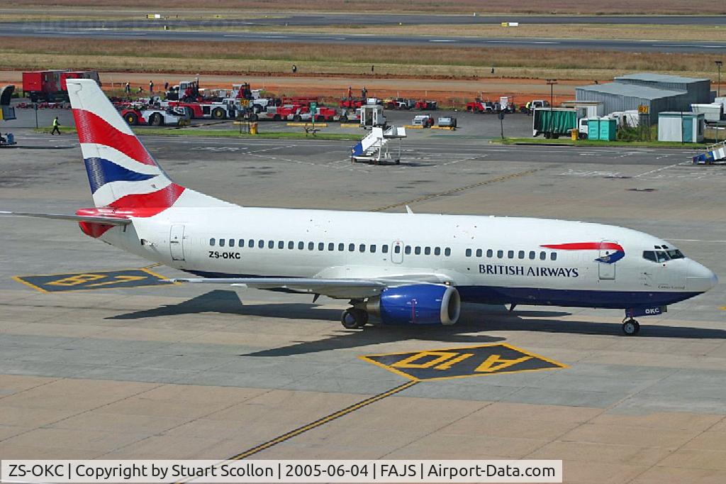 ZS-OKC, 1986 Boeing 737-376 C/N 23484, Comair