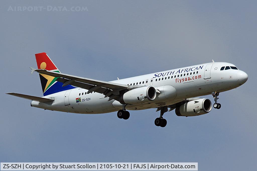 ZS-SZH, 2014 Airbus A320-232 C/N 6306, South African
