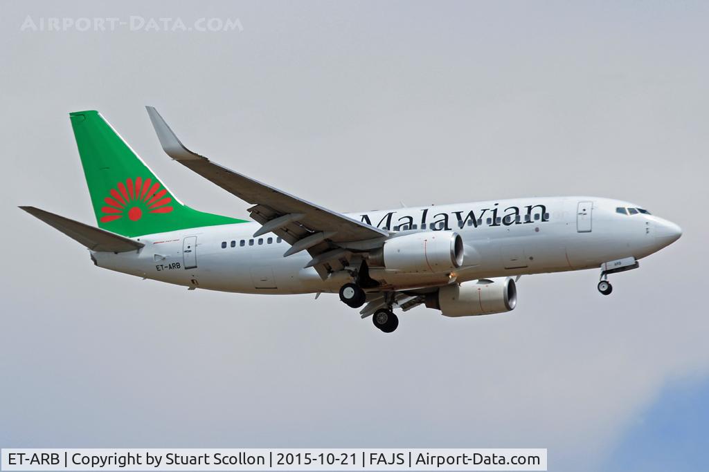 ET-ARB, 2007 Boeing 737-7Q8 C/N 30687, Malawian