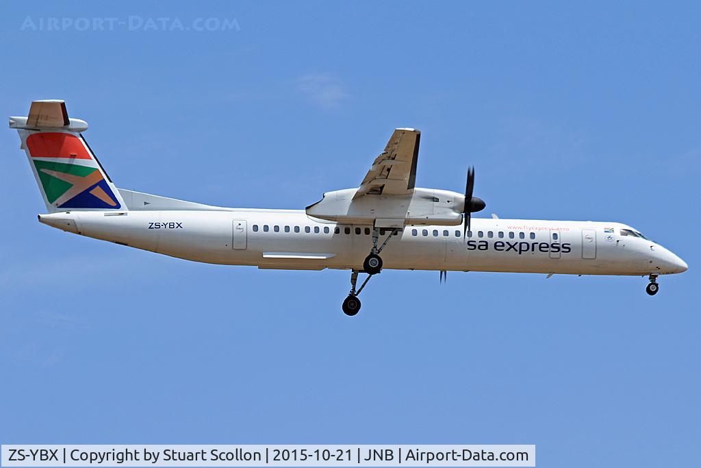 ZS-YBX, 2011 De Havilland Canada DHC-8-402Q Dash 8 C/N 4366, South African Express