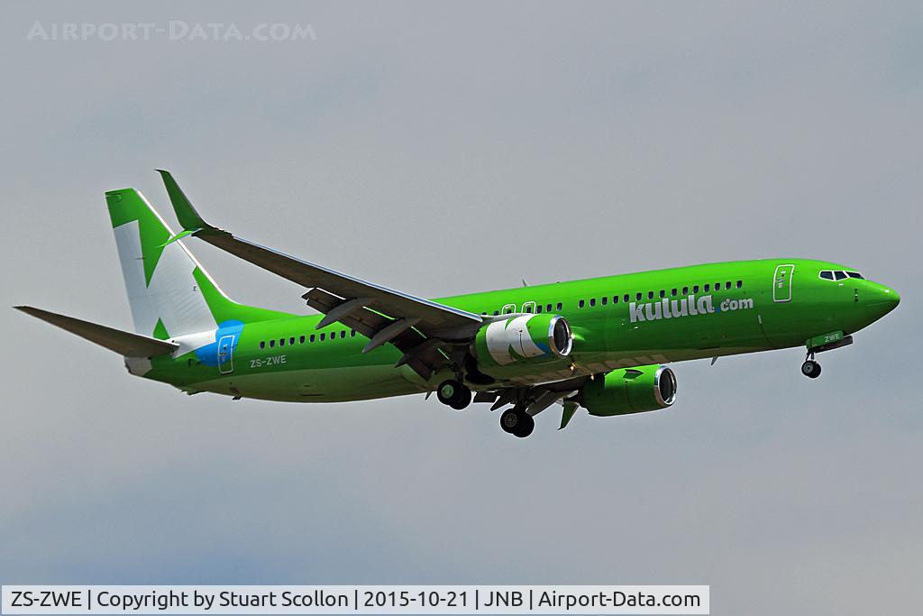 ZS-ZWE, 2015 Boeing 737-8LD C/N 40854, Kulula