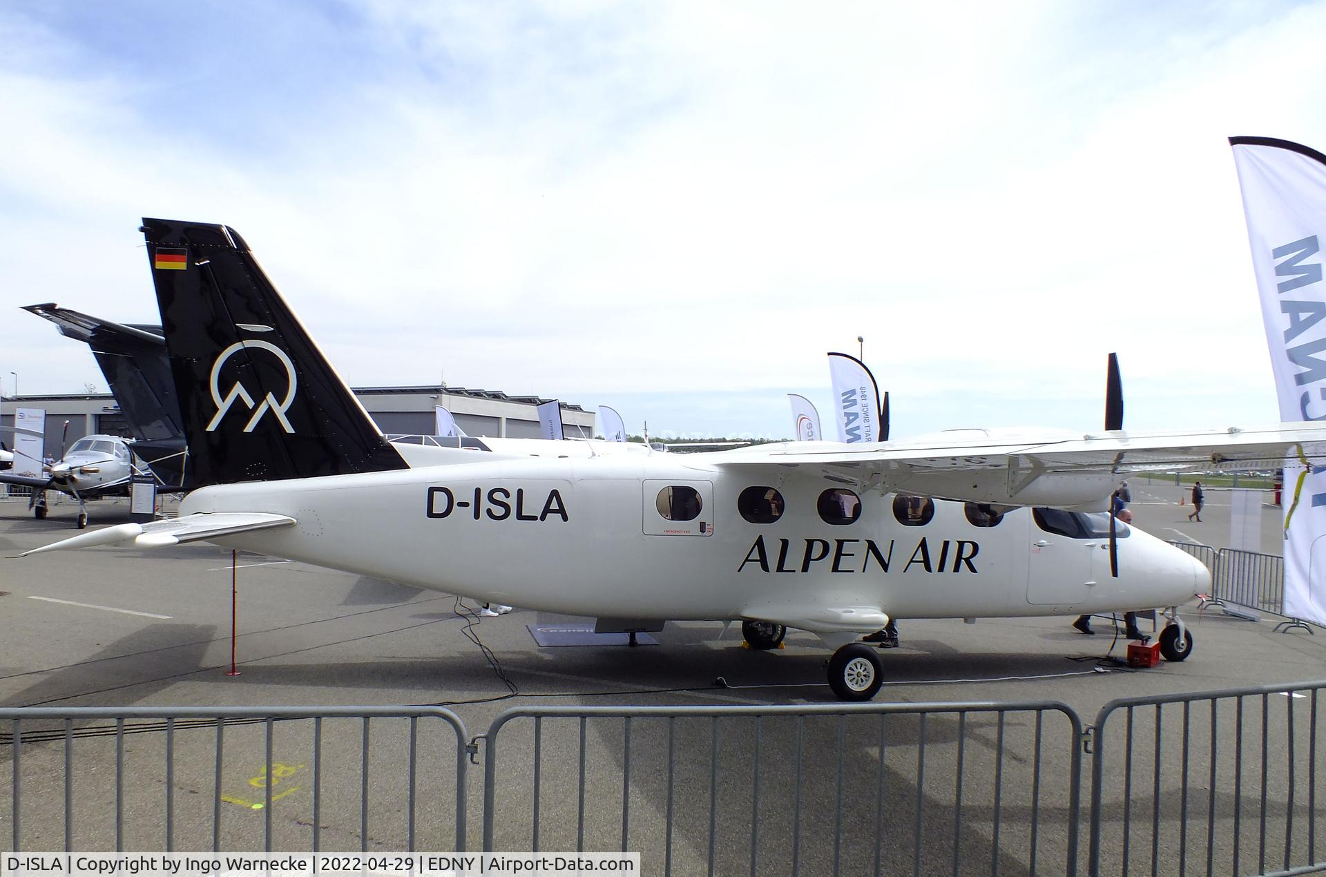 D-ISLA, 2021 Tecnam P-2012 Traveller C/N 035, Tecnam P2012 Traveller of Alpen Air at the AERO 2022, Friedrichshafen