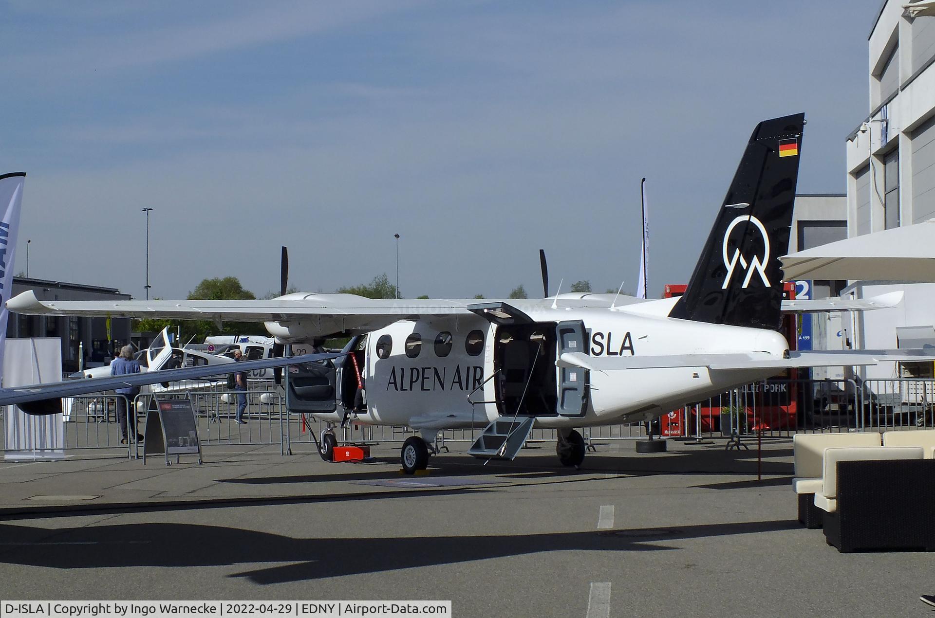 D-ISLA, 2021 Tecnam P-2012 Traveller C/N 035, Tecnam P2012 Traveller of Alpen Air at the AERO 2022, Friedrichshafen