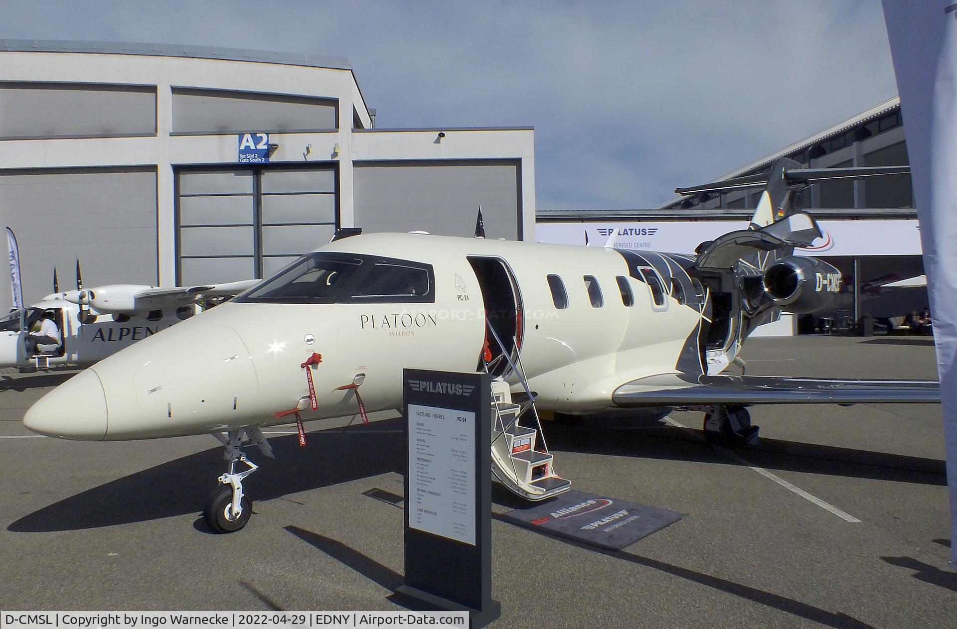 D-CMSL, 2021 Pilatus PC-24 C/N 266, Pilatus PC-24 at the AERO 2022, Friedrichshafen