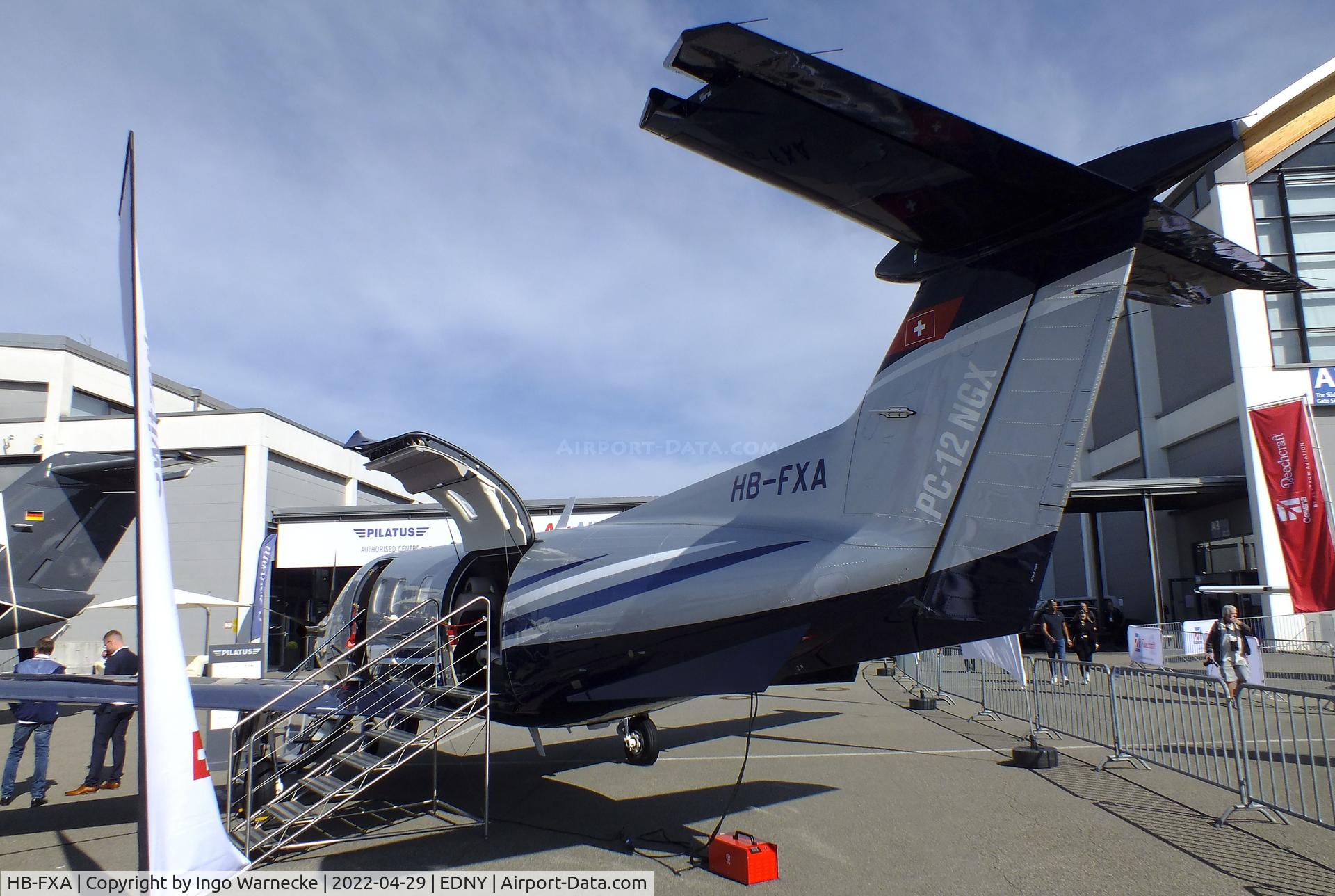 HB-FXA, 2021 Pilatus PC-12/47E C/N 2157, Pilatus PC-12-NGX at the AERO 2022, Friedrichshafen