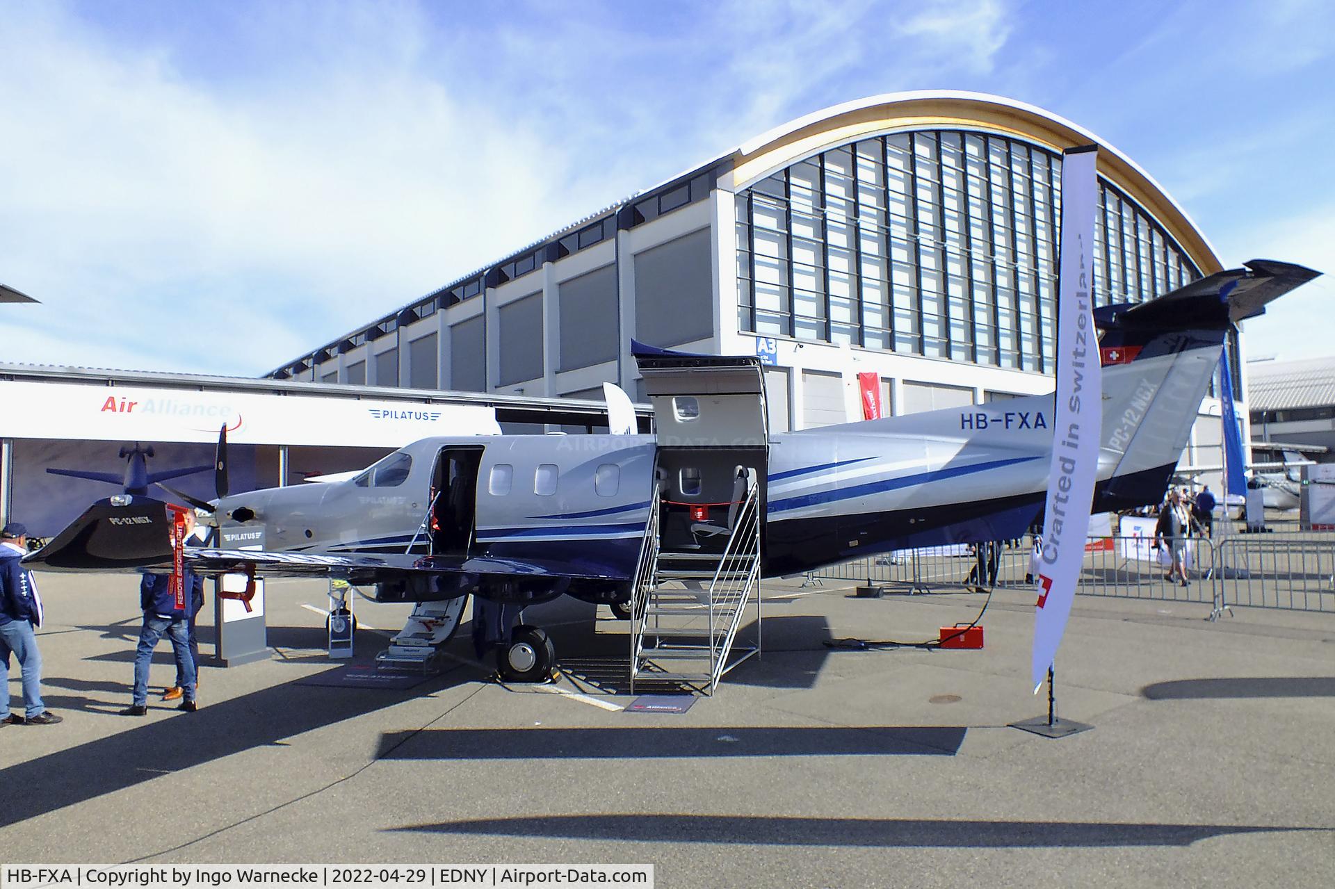 HB-FXA, 2021 Pilatus PC-12/47E C/N 2157, Pilatus PC-12-NGX at the AERO 2022, Friedrichshafen