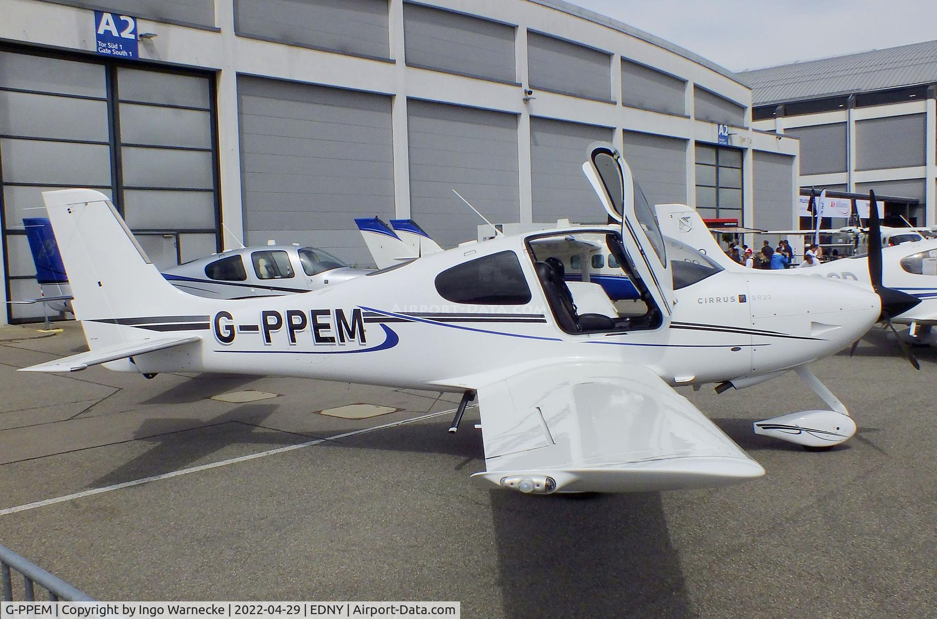 G-PPEM, 2010 Cirrus SR22 C/N 3639, Cirrus SR22 at the AERO 2022, Friedrichshafen