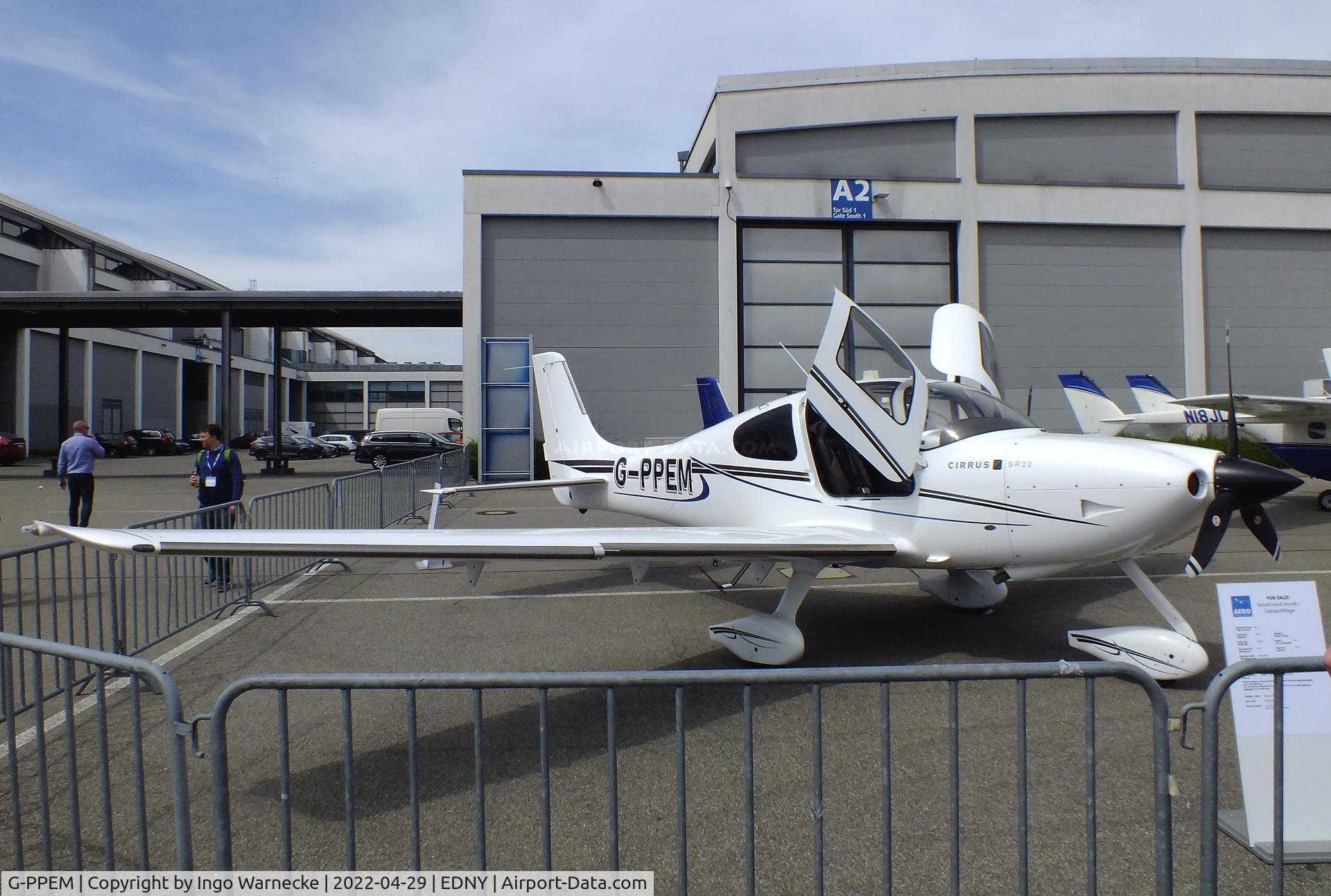 G-PPEM, 2010 Cirrus SR22 C/N 3639, Cirrus SR22 at the AERO 2022, Friedrichshafen