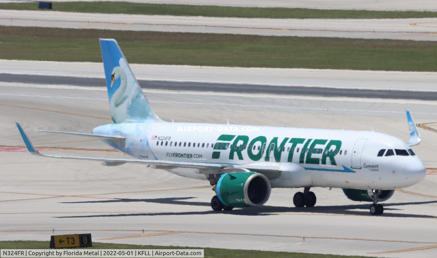 N324FR, 2017 Airbus A320-251N C/N 7967, Summer the Swan
