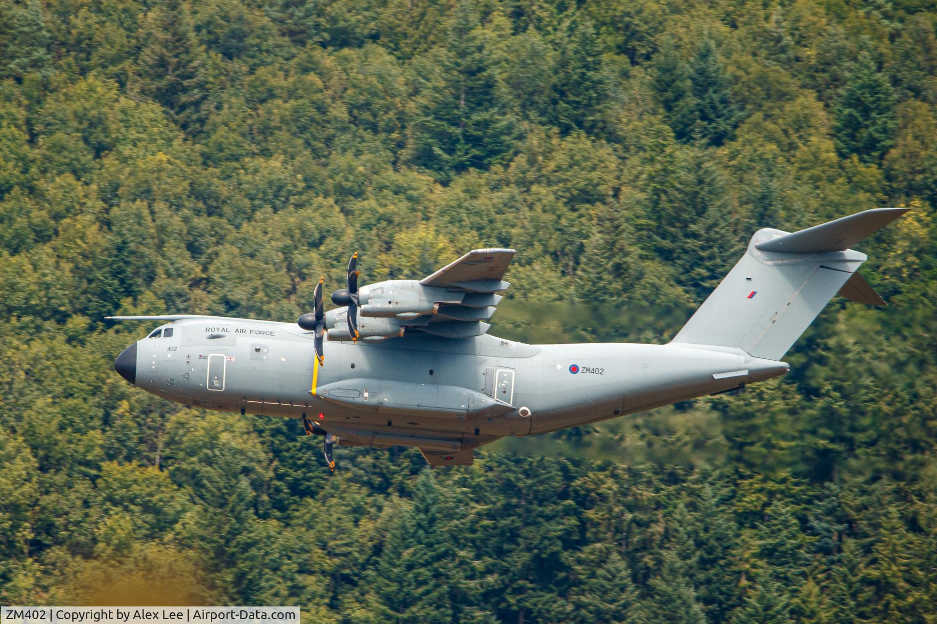 ZM402, 2014 Airbus A400M Atlas C.1 C/N 017, Through Usk Valley