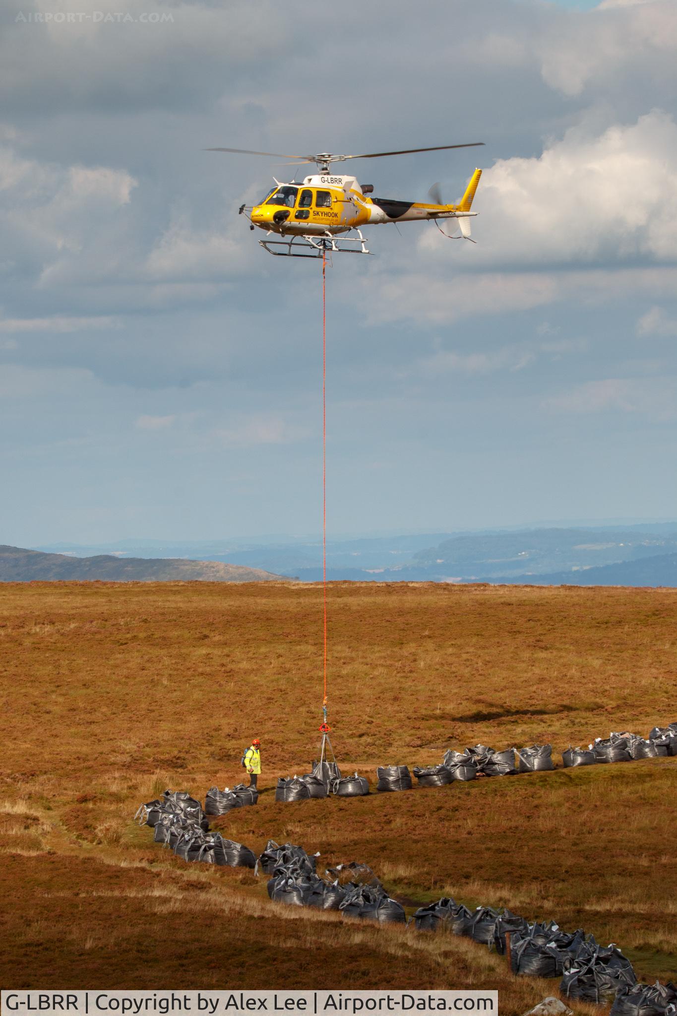 G-LBRR, 2010 Eurocopter AS-350B-3 Ecureuil Ecureuil C/N 4872, Lifting Rock on Blorenge