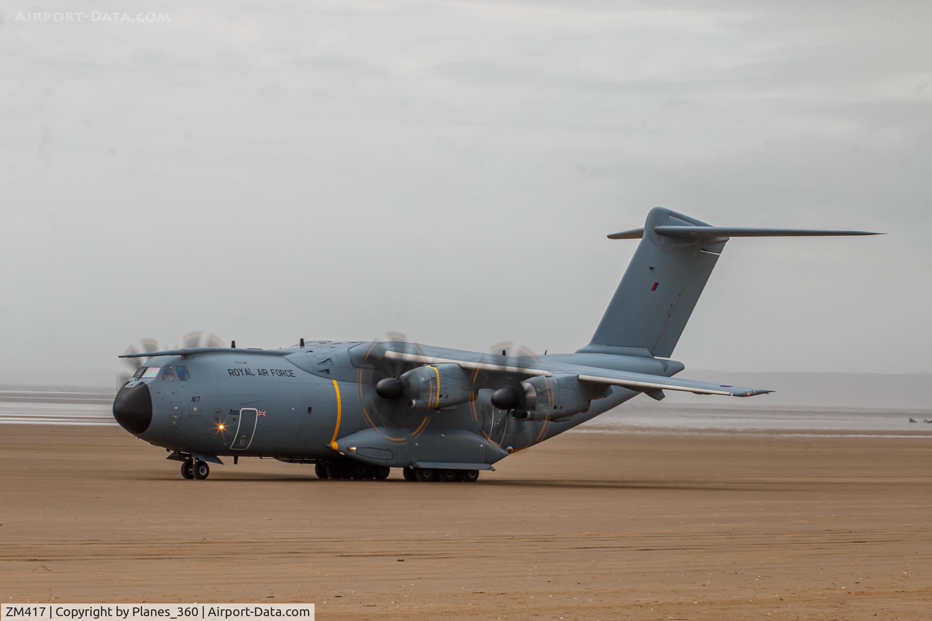 ZM417, 2017 Airbus A400M Atlas C.1 C/N 060, Landing at Pembrey