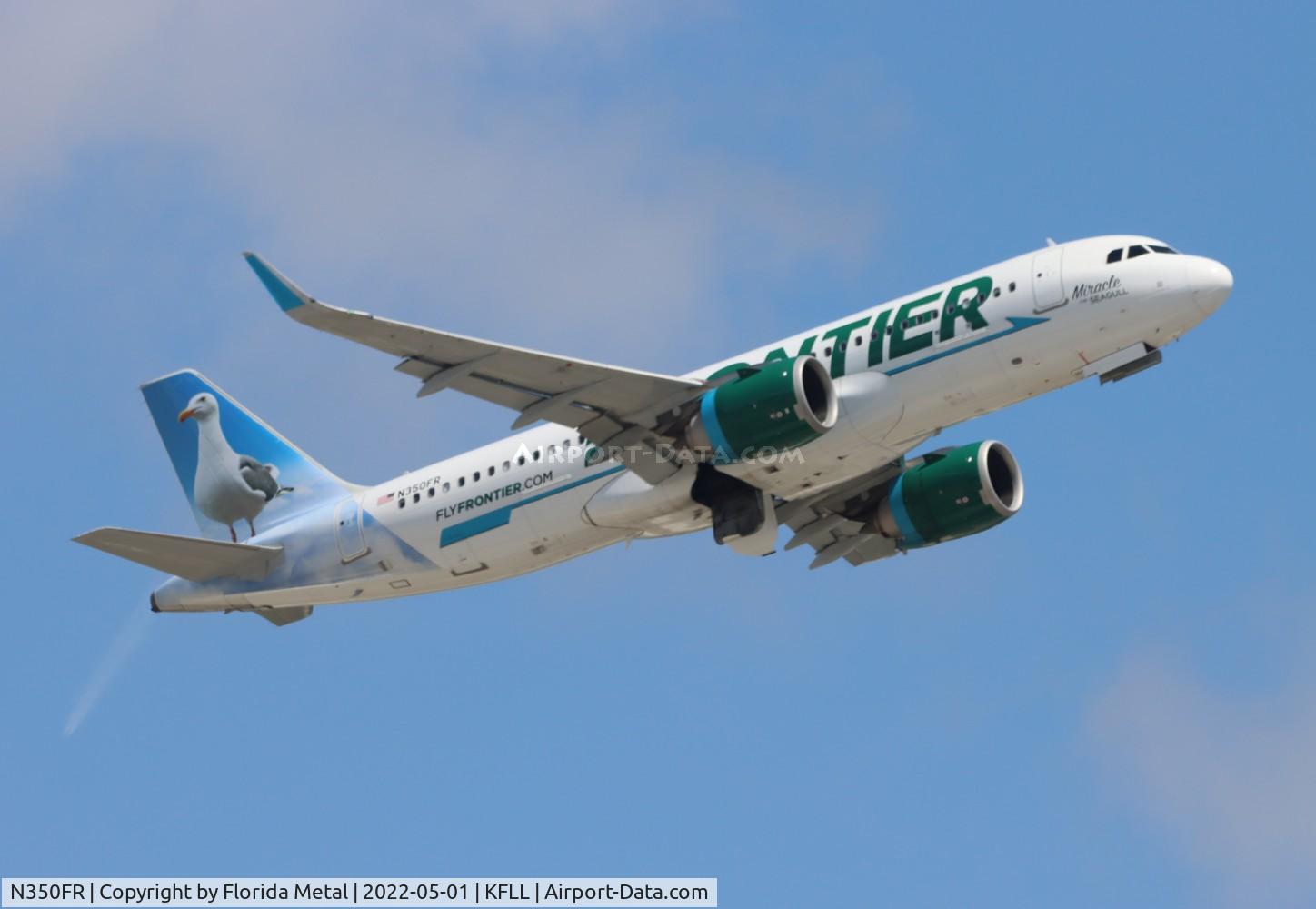 N350FR, 2019 Airbus A320-251N C/N 8857, FLL 2022