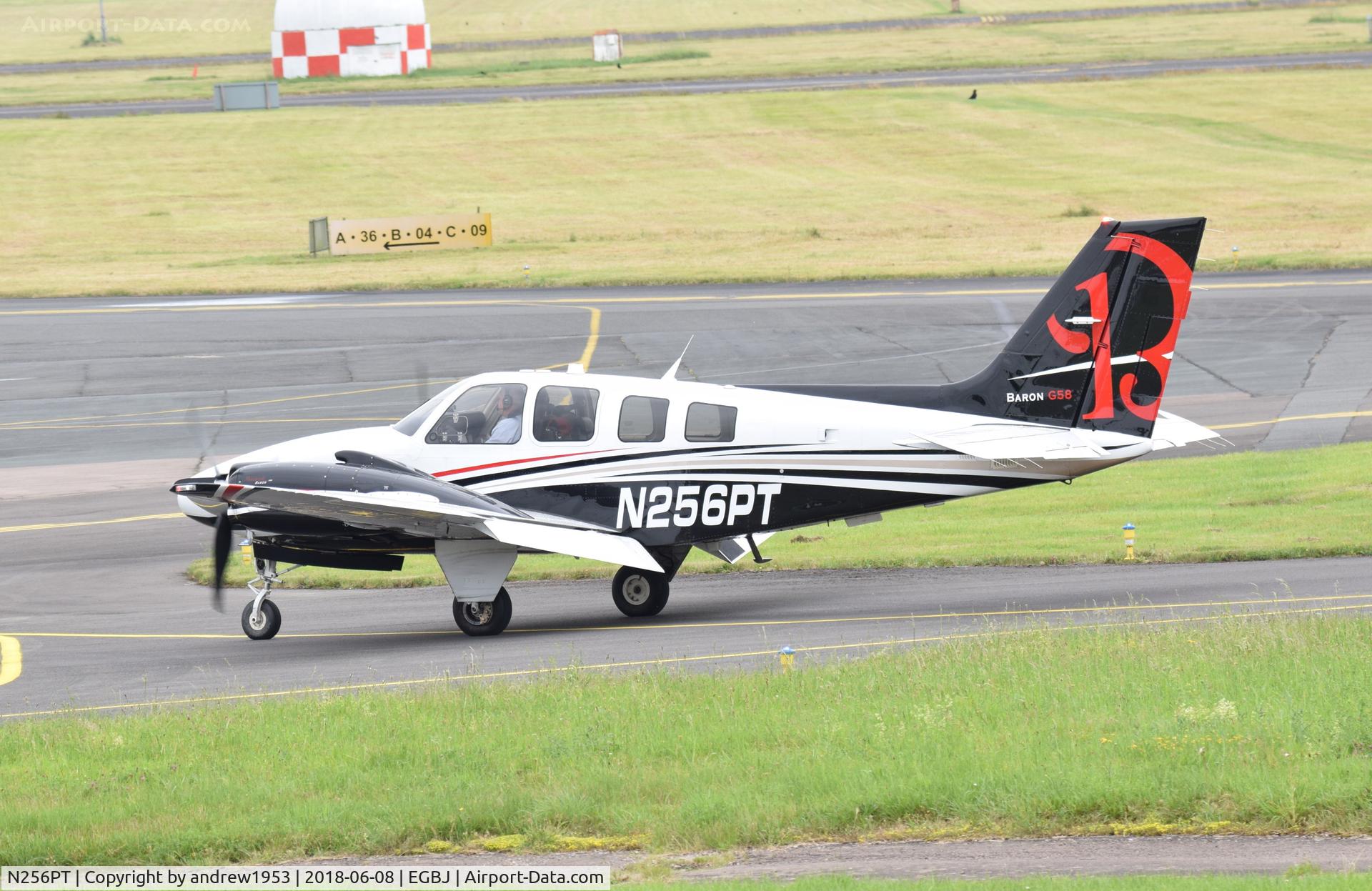 N256PT, Hawker Beechcraft Corp G58 Baron C/N TH-2350, N256PT at Gloucestershire Airport.