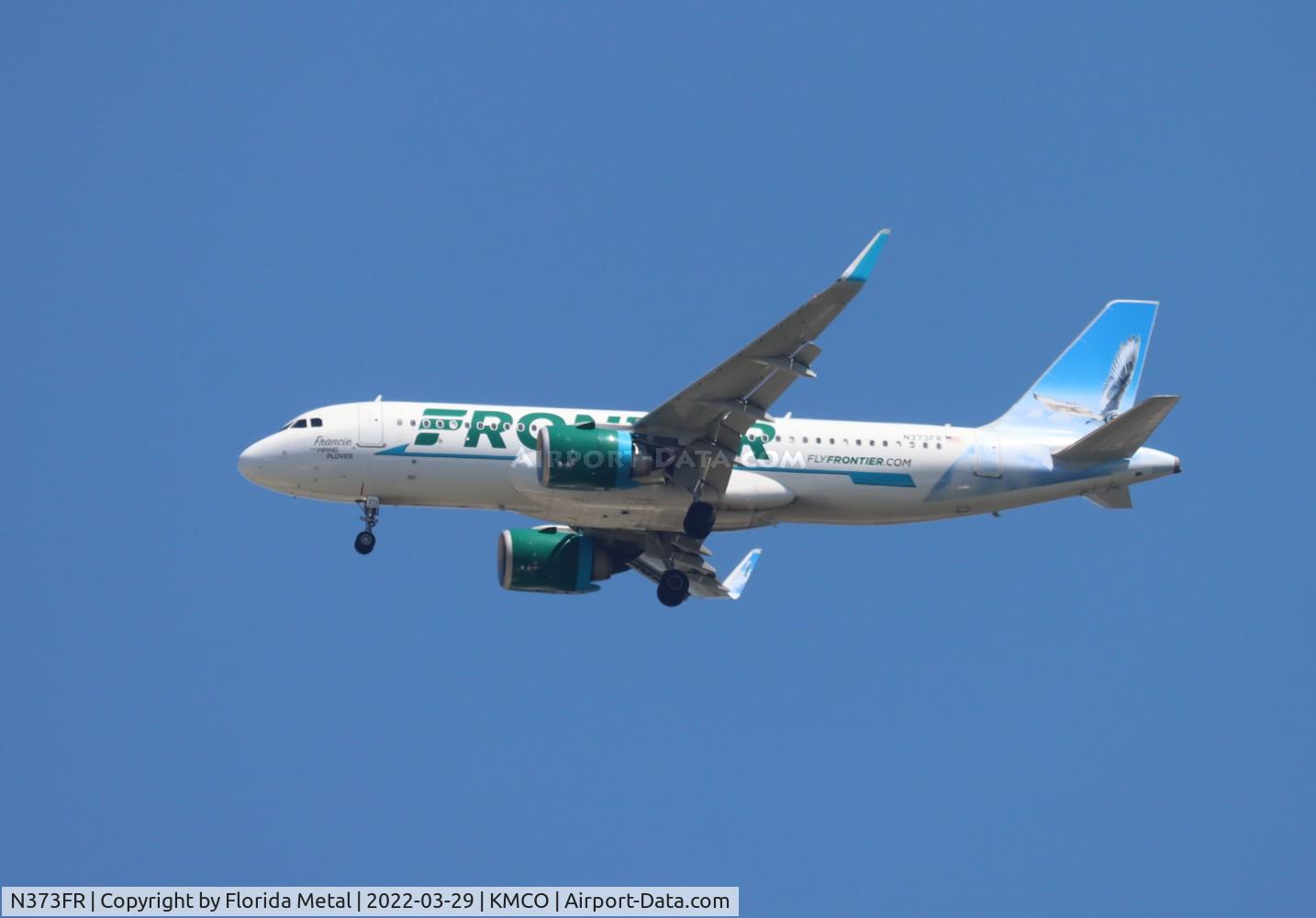 N373FR, 2021 Airbus A320-251N C/N 10451, MCO 2022
