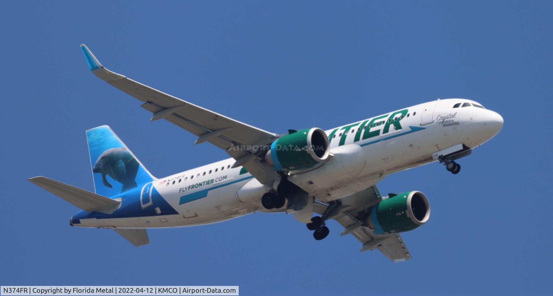 N374FR, 2021 Airbus A320-251NEO C/N 10452, Crystal