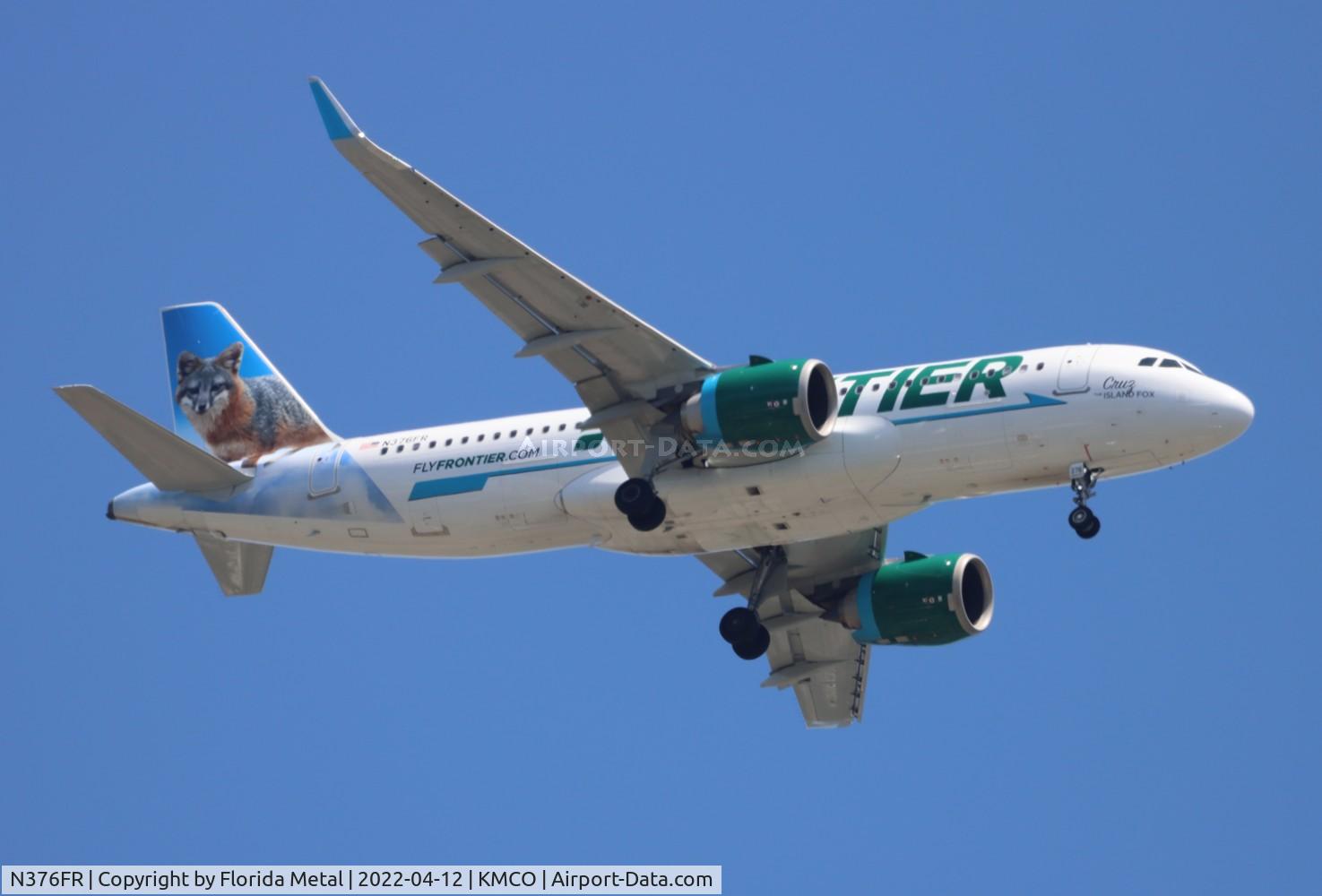 N376FR, 2020 Airbus A320-251N C/N 10327, Cruz the Island Fox