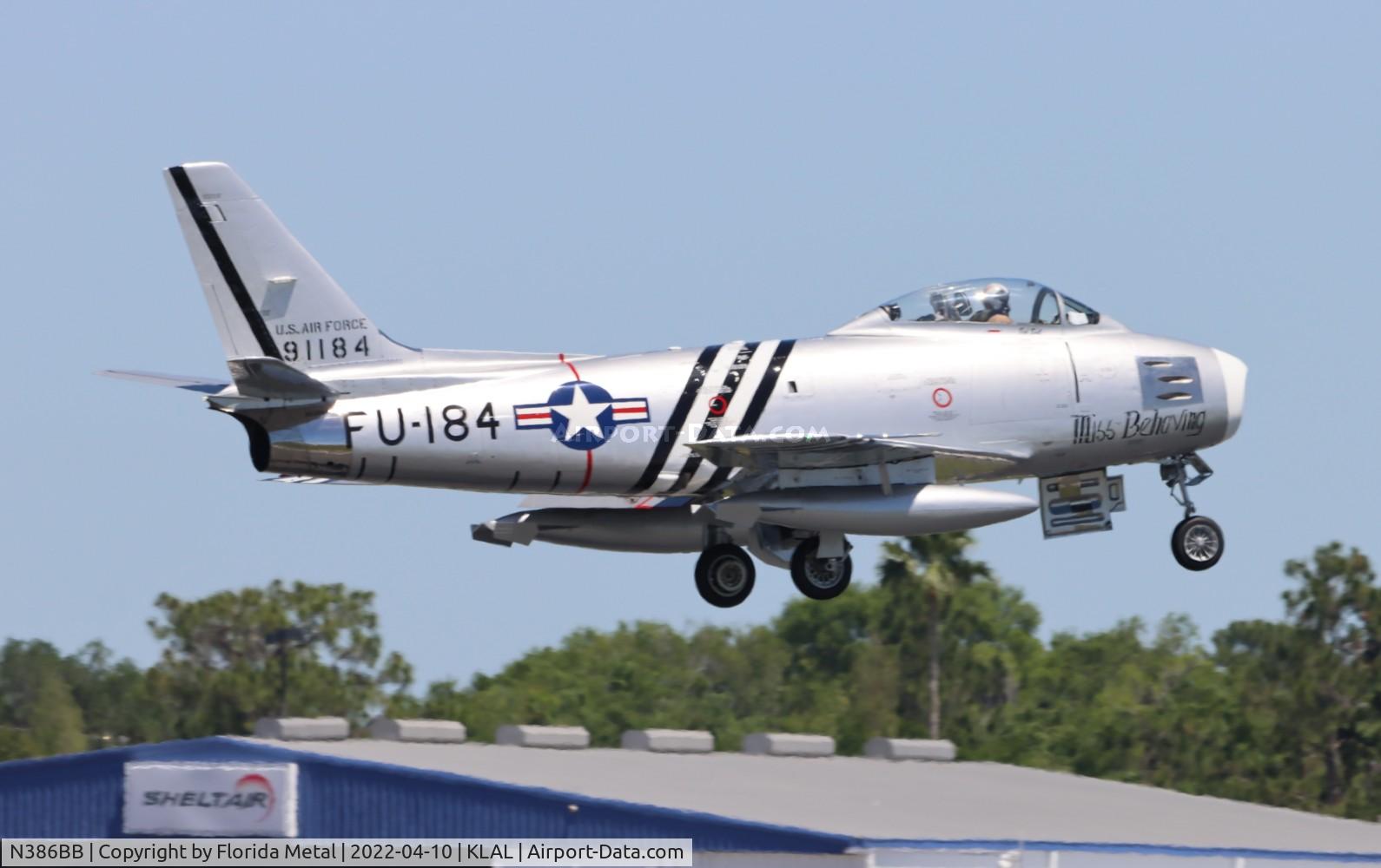 N386BB, 1954 Canadair CL-13 Sabre 5 C/N 1104, Sun N Fun 2022
