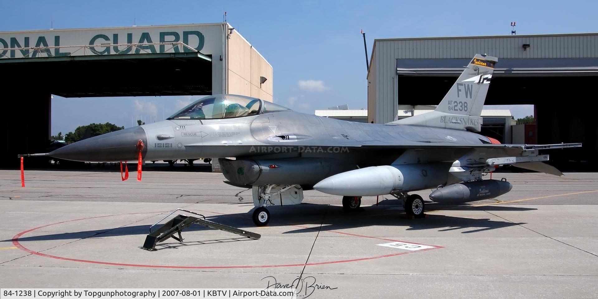84-1238, 1985 General Dynamics F-16C Fighting Falcon C/N 5C-75, Blacksnakes