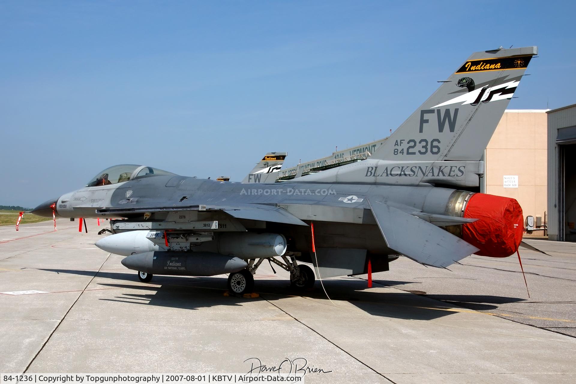 84-1236, 1984 General Dynamics F-16C Fighting Falcon C/N 5C-73, Blacksnakes