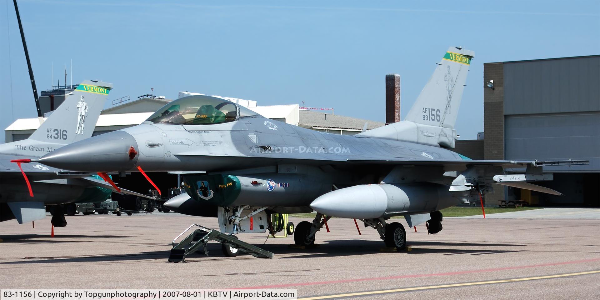 83-1156, 1984 General Dynamics F-16C Fighting Falcon C/N 5C-39, 158th FW