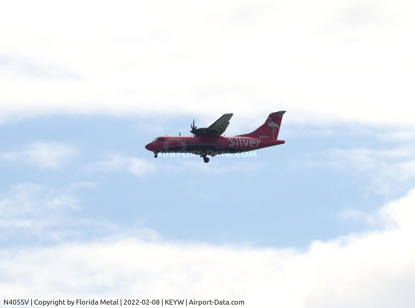 N405SV, 2018 ATR 42-600 C/N 1403, EYW OFA 2022 - from a boat