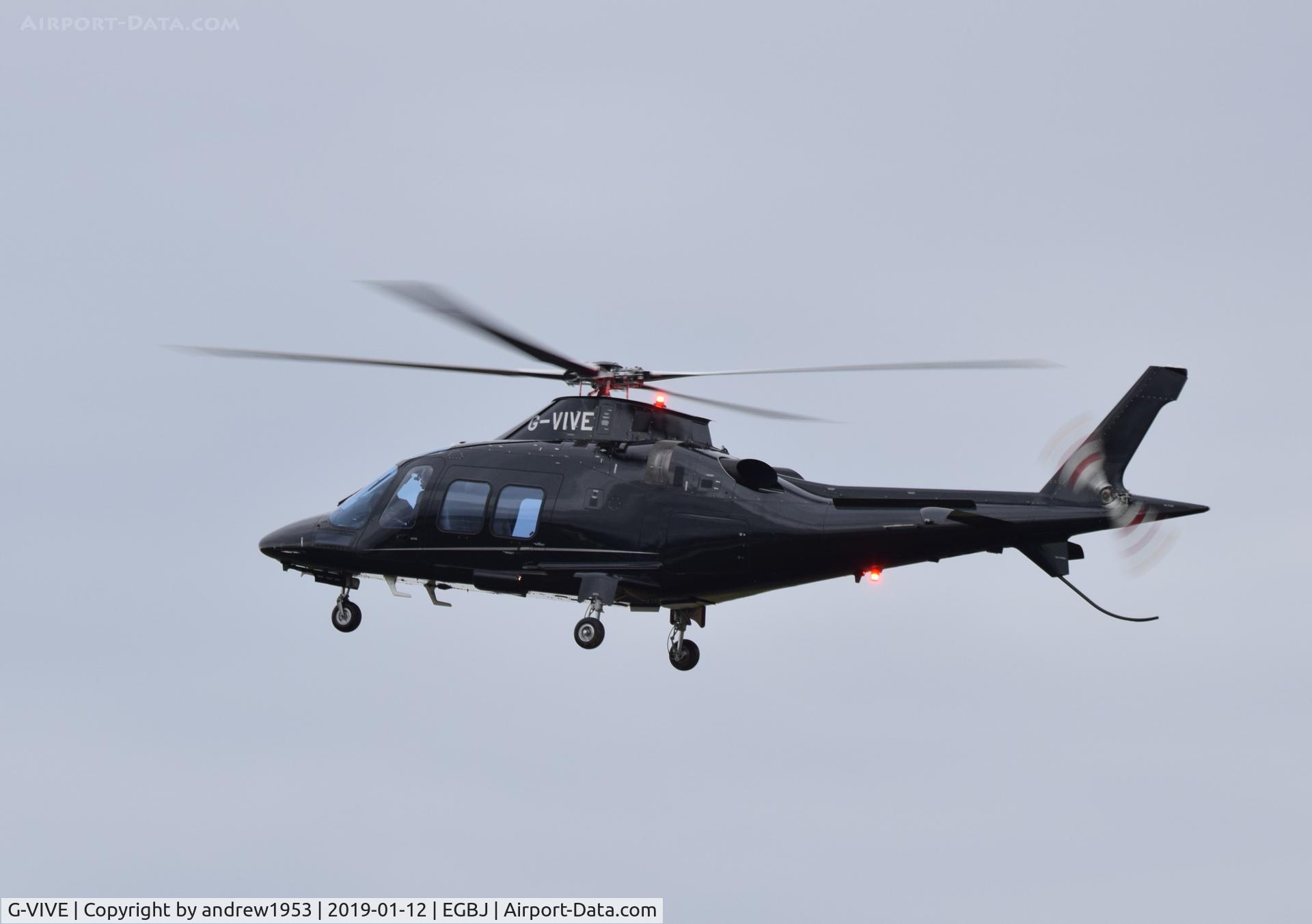 G-VIVE, 2019 Leonardo AW-109SP Grand New C/N 22393, G-VIVE at Gloucestershire Airport.