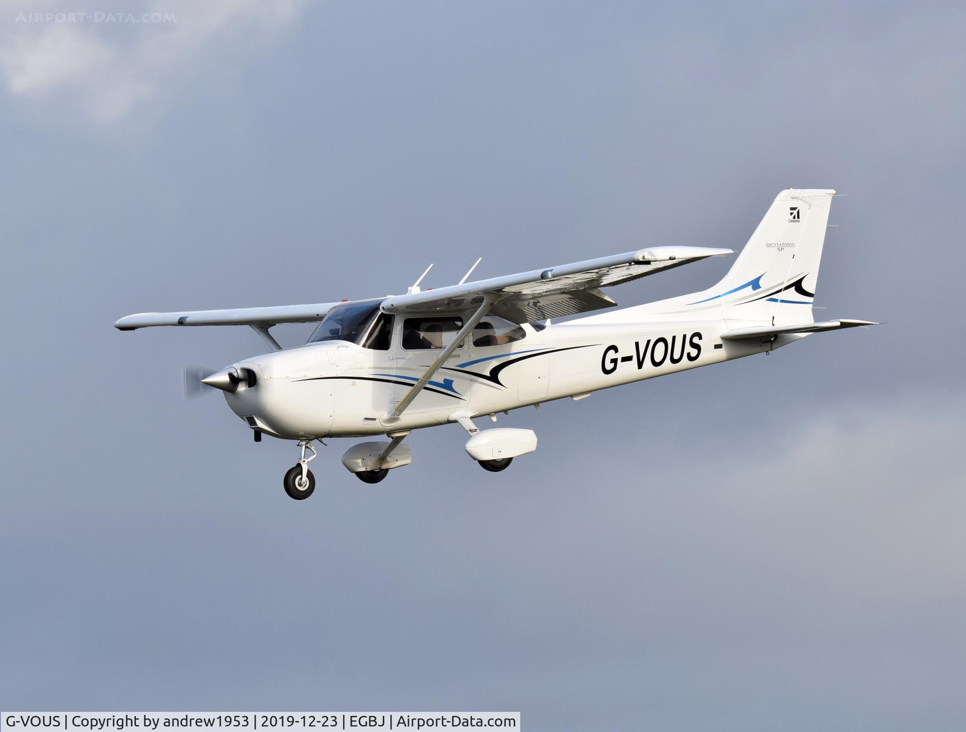 G-VOUS, 2013 Cessna 172S Skyhawk SP C/N 172S11266, G-VOUS at Gloucestershire Airport.