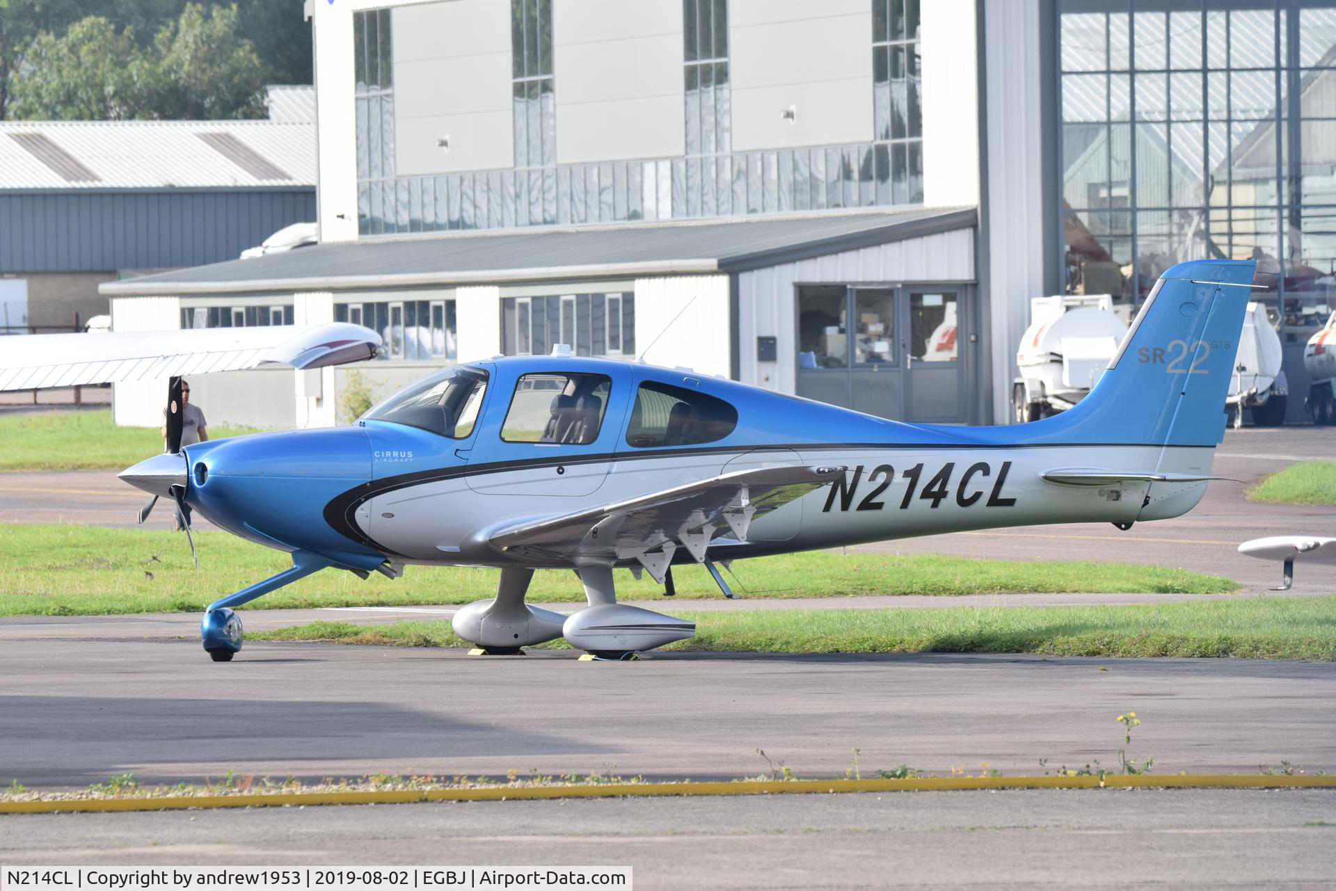 N214CL, 2012 Cirrus SR22 GTS C/N 3830, N214CL at Gloucestershire Airport.