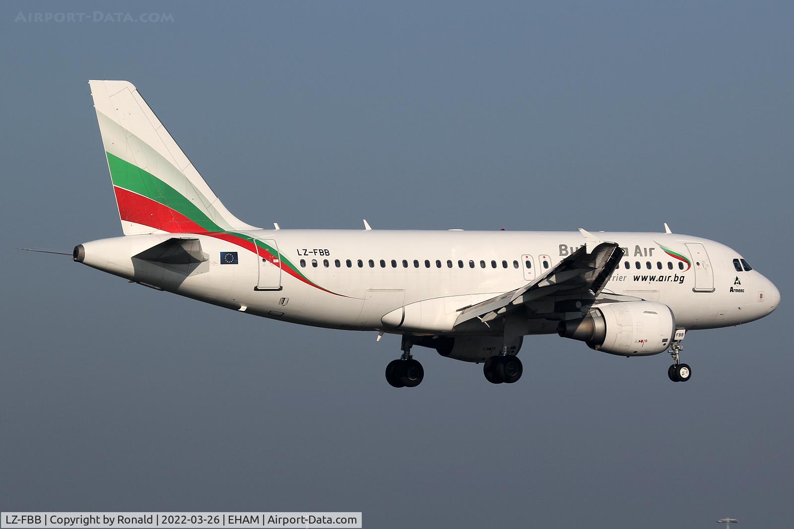 LZ-FBB, 2007 Airbus A319-112 C/N 3309, at spl