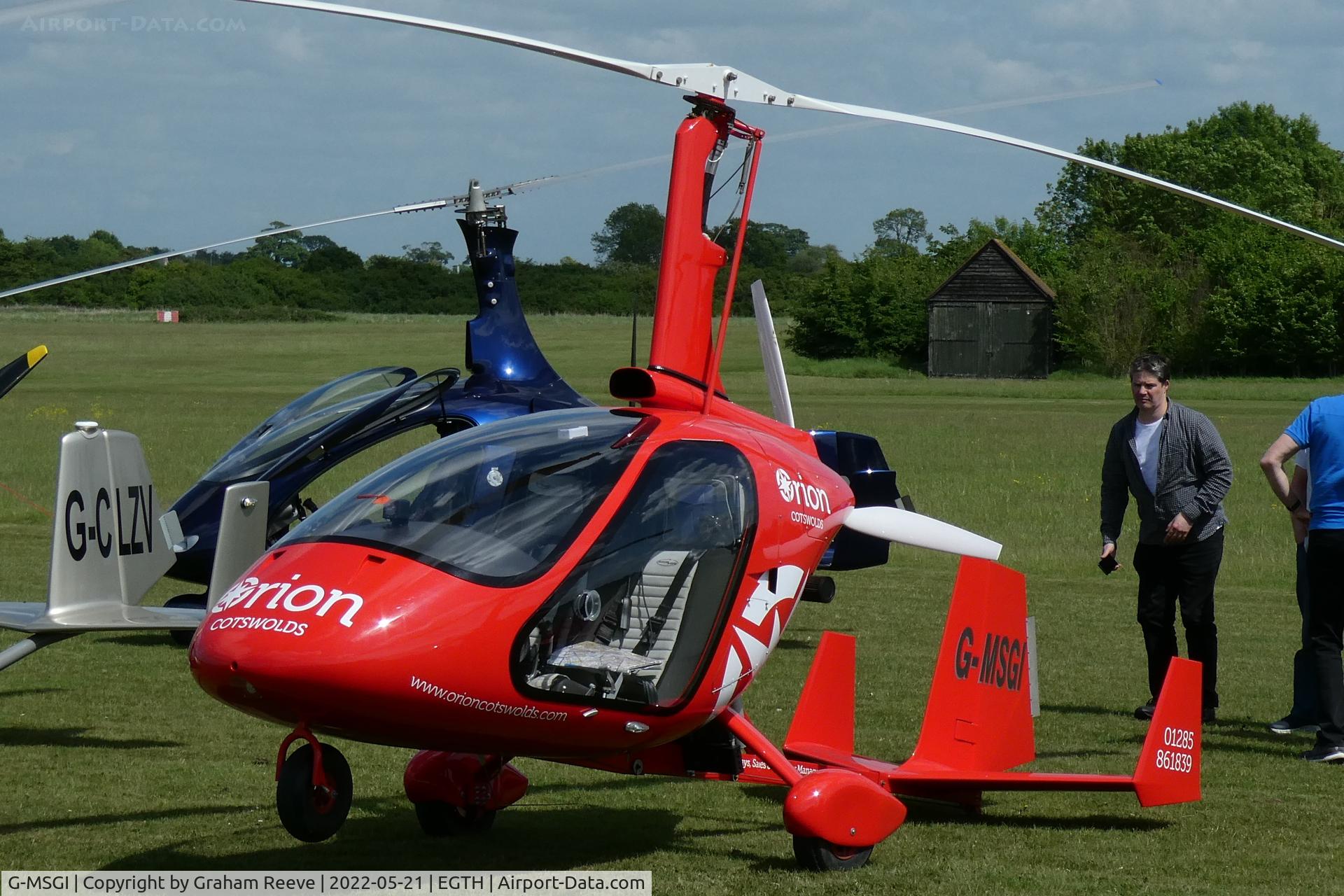 G-MSGI, 2017 Magni Gyro M-24C Orion C/N 24-16-0384, Parked at Old Warden.