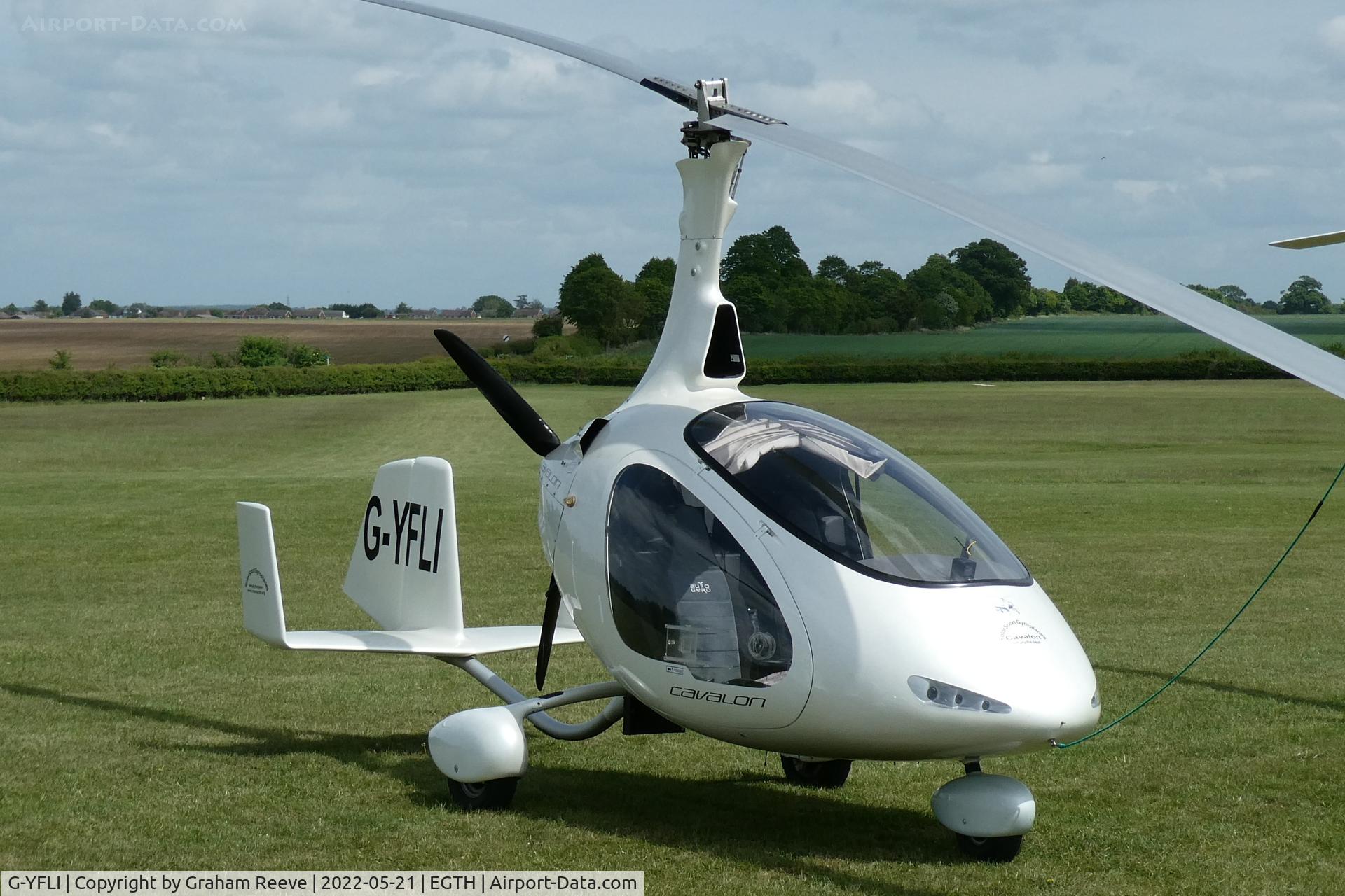 G-YFLI, 2011 Rotorsport UK Cavalon C/N RSUK/CVLN/001, Parked at Old Warden.