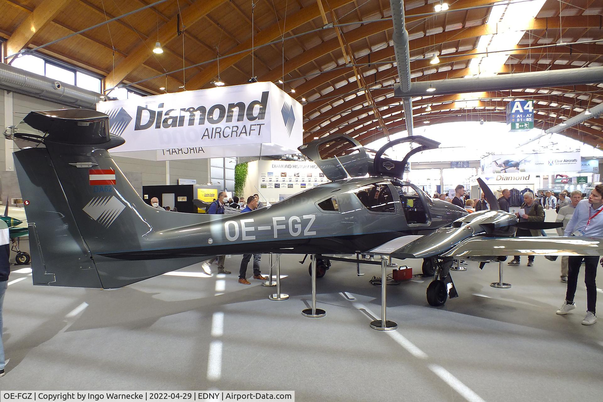 OE-FGZ, 2015 Diamond DA-62 C/N 62.010, Diamond DA-62 at the AERO 2022, Friedrichshafen