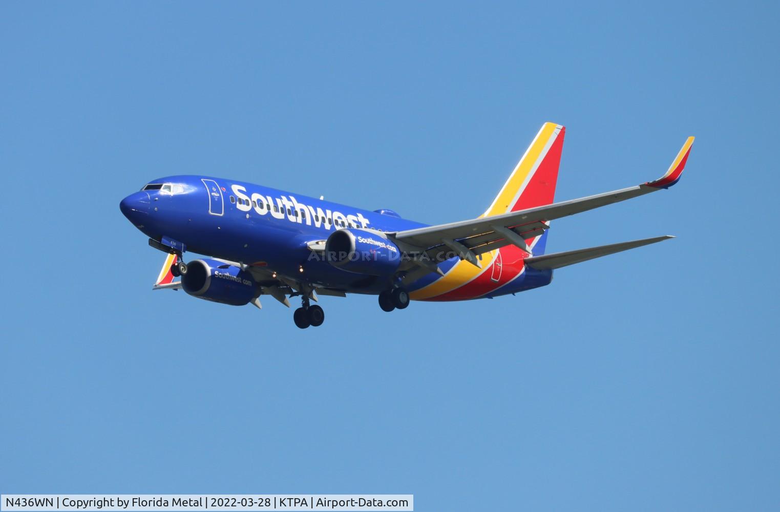 N436WN, 2003 Boeing 737-7H4 C/N 32456, TPA 2022