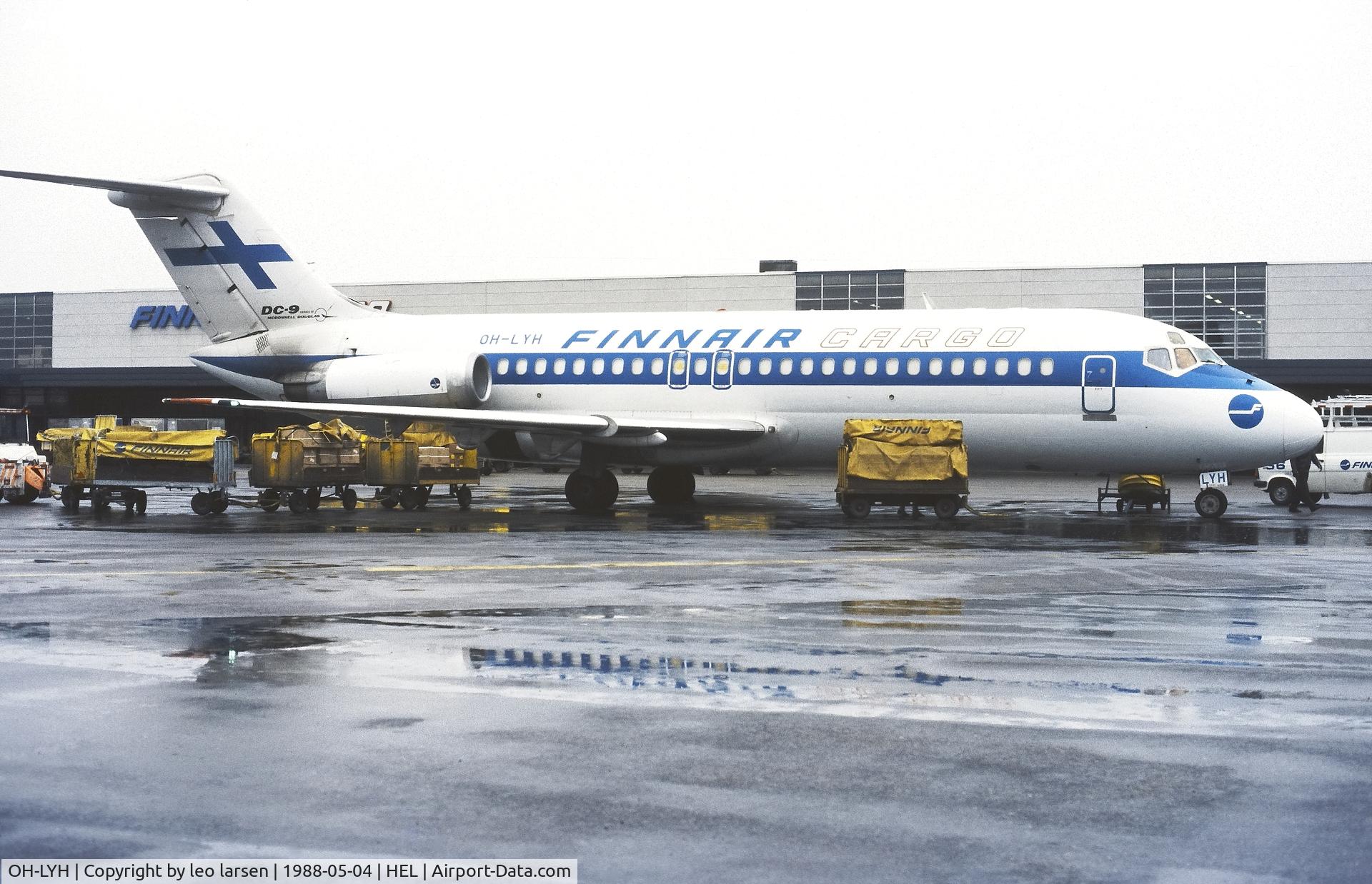 OH-LYH, 1967 Douglas DC-9-15MC C/N 47044, Helsinki 4.5.1988
