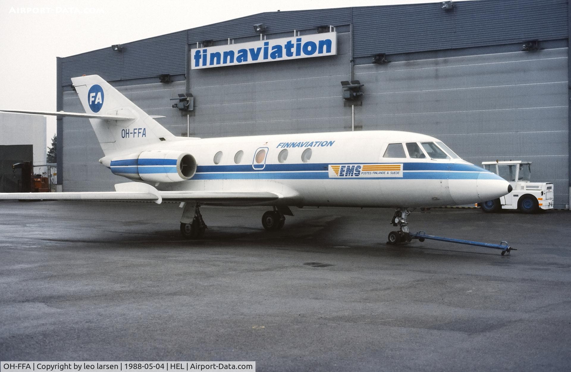 OH-FFA, 1970 Dassault Falcon (Mystere) 20D C/N 178, Helsinki 4.5.1988