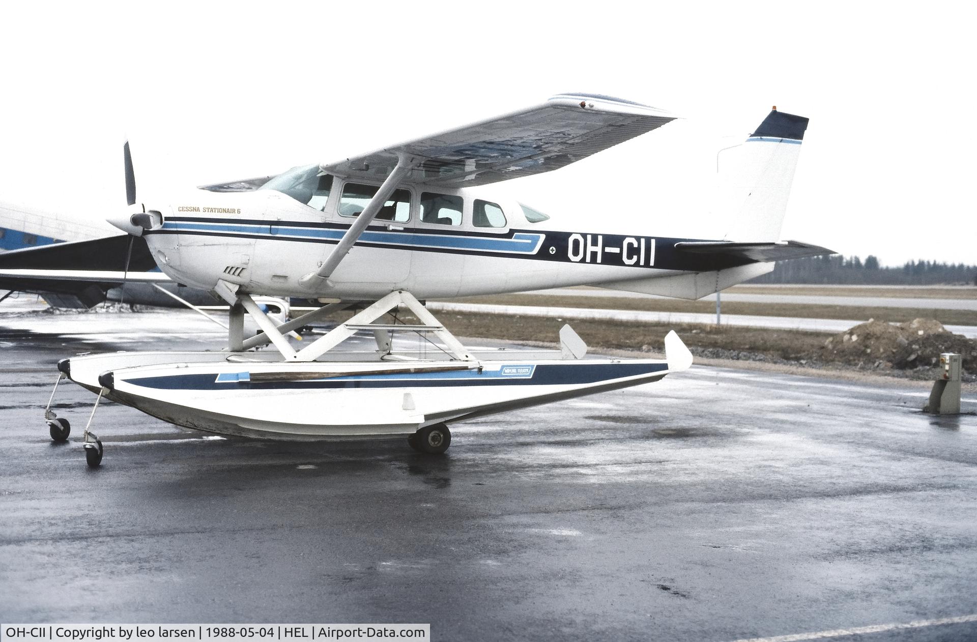 OH-CII, 1980 Cessna TU206G Turbo Stationair 6 Turbo Stationair C/N 05466, Helsinki 4.5.1988