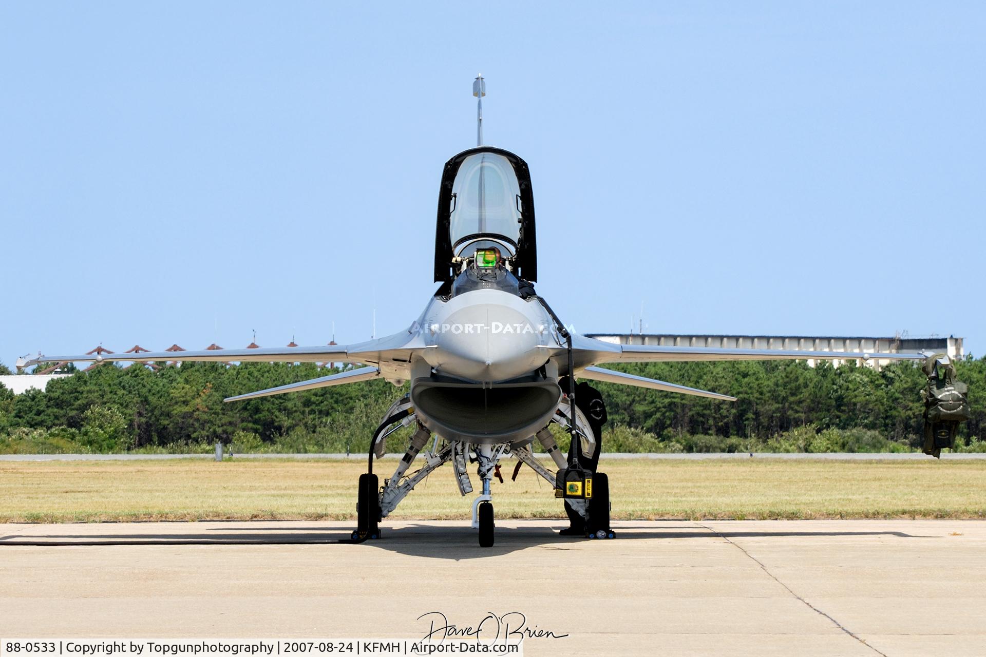 88-0533, 1988 General Dynamics F-16CG Night Falcon C/N 1C-135, West Coast Viper Demo