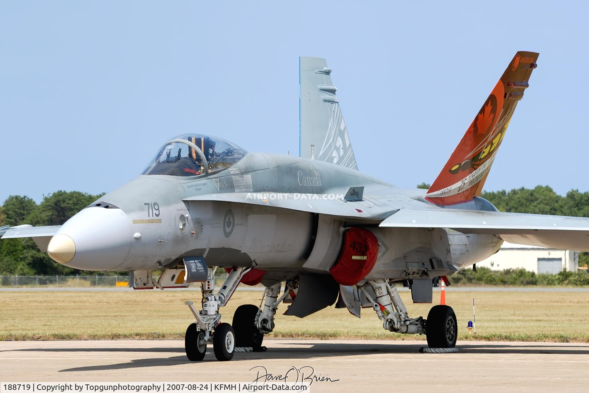 188719, McDonnell Douglas CF-188A Hornet C/N 0178/A139, CF-18 Demo Jet 2007