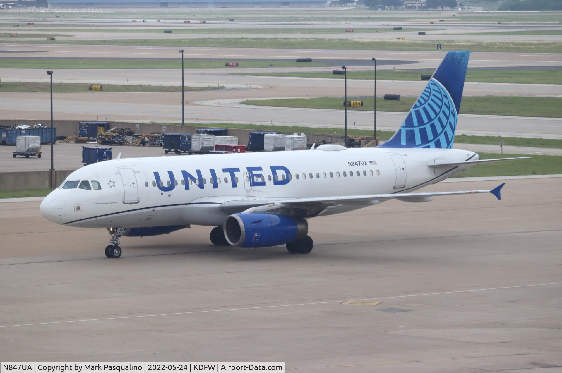 N847UA, 2001 Airbus A319-131 C/N 1627, Airbus A319-131