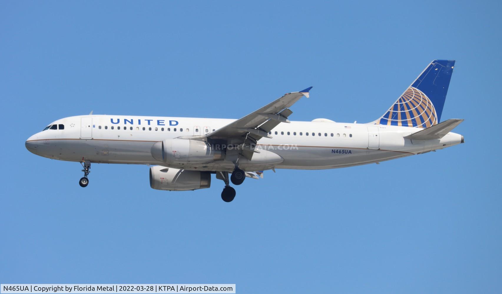 N465UA, 2000 Airbus A320-232 C/N 1341, TPA 2022